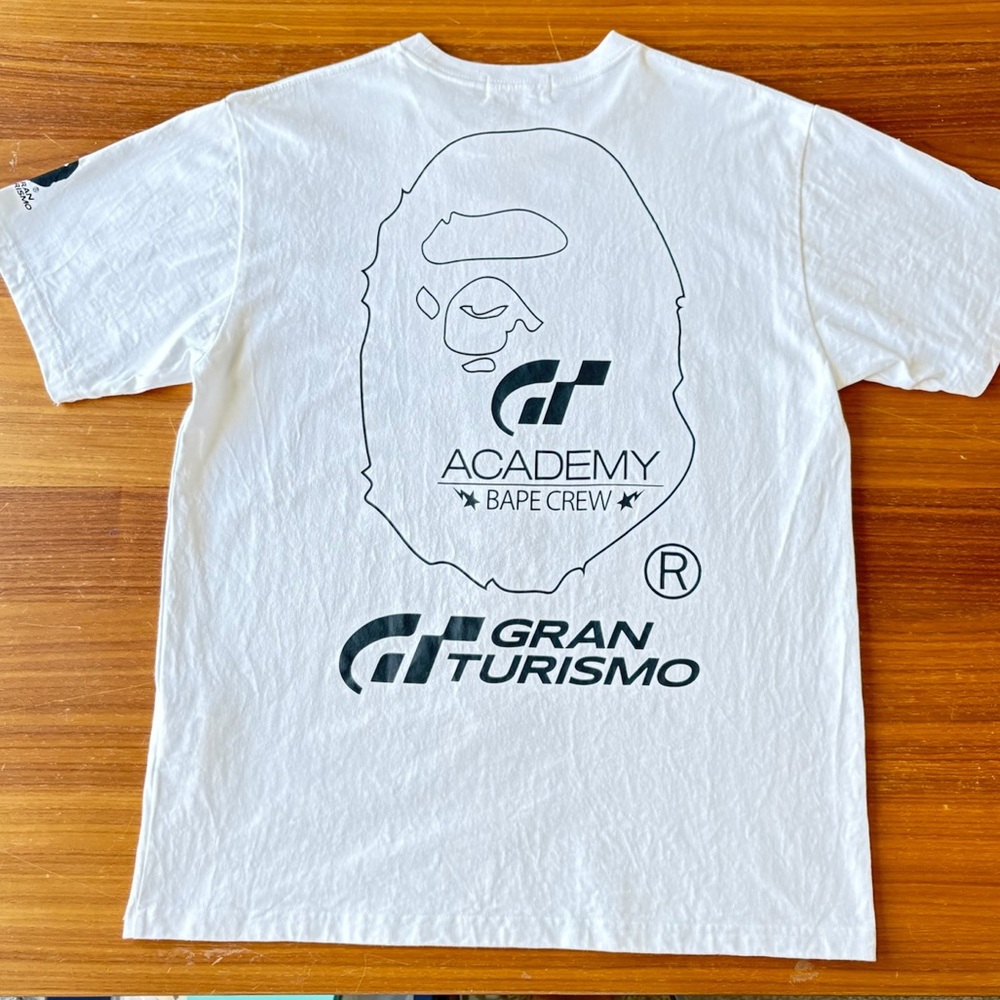 A Bathing Ape BAPE x Gran Turismo Tee Shirt NEW With Extras AND Gift Bag - Picture 11 of 16